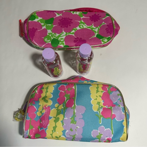 BRAND NEW 2 Lilly Pulitzer Travel Makeup Puuches - Picture 2 of 7